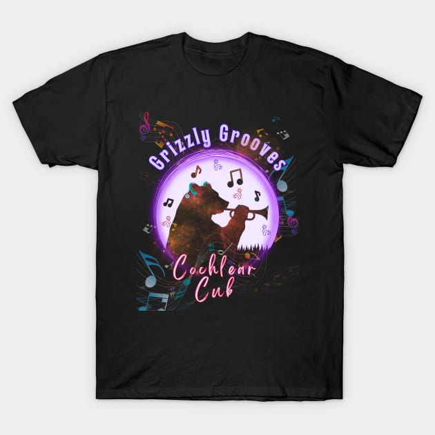 Grizzle Grooves Cochlear Cub | Cochlear Implant | Deaf T-Shirt by RusticWildflowers